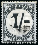 Stamp of Trinidad and Tobago 1881-1965 Old-time collection on nine large hand-drawn