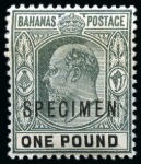 Stamp of Bahamas 1863-1967 Old-time collection on eleven large hand-drawn
