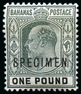 Stamp of Bahamas 1863-1967 Old-time collection on eleven large hand-drawn