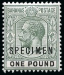 Stamp of Bahamas 1863-1967 Old-time collection on eleven large hand-drawn
