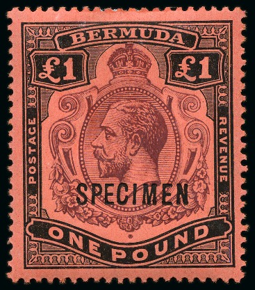 Stamp of Bermuda 1865-1967 Old-time collection on seven large hand-drawn
