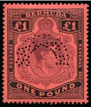 Stamp of Bermuda 1865-1967 Old-time collection on seven large hand-drawn