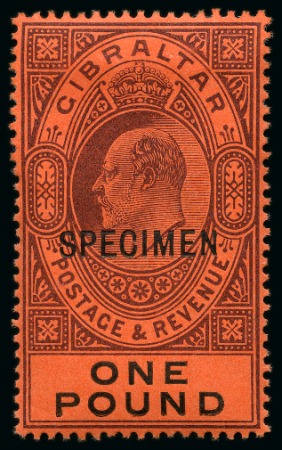 Stamp of Gibraltar » Collections 1886-1967 Old-time collection on eight large hand-drawn