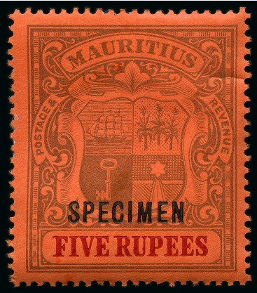 Stamp of Mauritius 1861-1967 Old-time collection on eight large hand-drawn