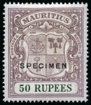 Stamp of Mauritius 1861-1967 Old-time collection on eight large hand-drawn
