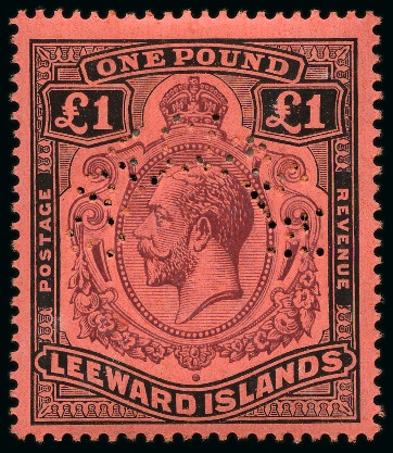 Stamp of Leeward Islands 1890-1954 Old-time collection on four large hand-drawn