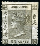 Stamp of Hong Kong 1862-1967 Old-time collection on four large hand-drawn