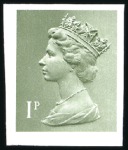 Stamp of Great Britain » Queen Elizabeth II 1971-76 HARRISON COLOUR TRIAL PROOFS, Five imperfo