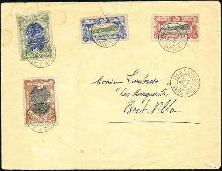 Stamp of New Hebrides "Syndicat Français"
Group incl. 1903 (Sep 15) E