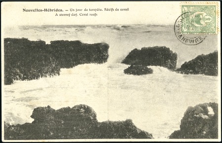 Stamp of New Hebrides 1905 (Jun 10) Picture postcard sent to Noumea with