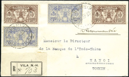 Stamp of New Hebrides 1911-1960s, Collection of 61 covers from Weapons a