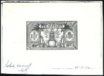 Stamp of New Hebrides 1925 British Dual Currency 6d, page showing plate 