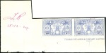 Stamp of New Hebrides 1925 British Dual Currency 6d, page showing plate 