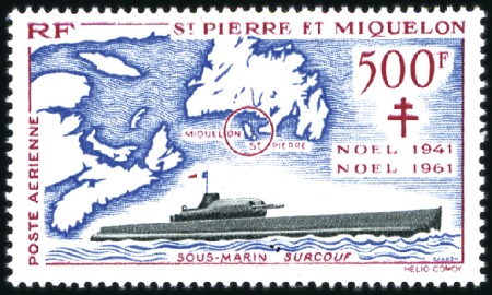 Stamp of Colonies françaises » St. Pierre et Miquelon 1958-2004, Collection complète avec Mayotte en alb