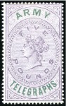 Stamp of Great Britain ARMY TELEGRAPHS: Collection of Unappropriated Dies