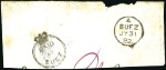 Stamp of Great Britain » British Post Offices Abroad » Crown Circle Handstamps EGYPT, SUEZ: 1866 (Mar 6) Envelope from Suez to Au