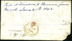 Stamp of Zanzibar » Pre-Post Office Period (Pre-1875) EARLIEST RECORDED INCOMING COVER IN PRIVATE HANDS