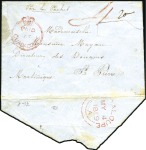 Stamp of Great Britain » British Post Offices Abroad » Crown Circle Handstamps GUADELOUPE: 1859 (May 4) Envelope to Martinique wi
