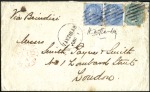 Stamp of Zanzibar » The Indian Post Office (1875-1895) SIGNED ENVELOPE FROM THE FAMED EXPLORER H. M. STAN