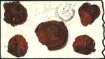 Stamp of Russia » Russo-Japanese War 1905 Cover of insured money letter for 75 roubles 