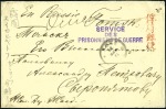 Stamp of Russia » Russo-Japanese War Stampless cover from Russian P.O.W. in Japan, sent