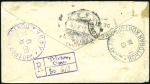 Stamp of Russia » Russia Post in China during Boxer Rebellion 1900 Indian 1/2a Stationery envelope overprinted C