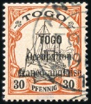 Stamp of Germany » Germany Collections and Large Lots 1910-15, GERMAN COLONIES: Small selection on cards
