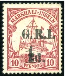 Stamp of Germany » Germany Collections and Large Lots 1910-15, GERMAN COLONIES: Small selection on cards