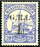 Stamp of Germany » Germany Collections and Large Lots 1910-15, GERMAN COLONIES: Small selection on cards