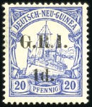 Stamp of Germany » Germany Collections and Large Lots 1910-15, GERMAN COLONIES: Small selection on cards