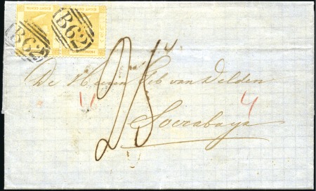 Stamp of Hong Kong 1865 (Dec 8) Folded entire from Shanghai, via Hong