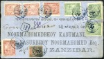 Stamp of Zanzibar » The French Post Office (1889-1904) 1904 Pair of incoming envelopes from Madagascar fr