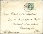 Stamp of Zanzibar » The Zanzibar Post Office (1895-1964) 1896 (Feb 19) Envelope at single letter rate from 