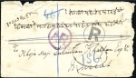 Stamp of Zanzibar » The Zanzibar Post Office (1895-1964) 1895 (Nov 28) Envelope sent Advice of Receipt regi