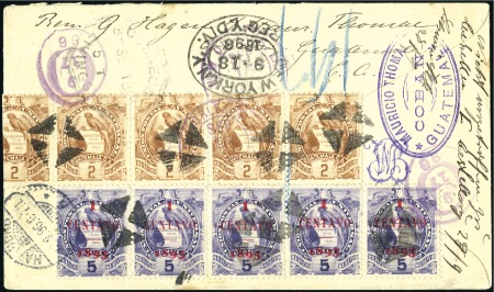 Stamp of Guatemala 1886-97 Arms & Quetzal: Extensive assembly of over
