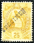 Stamp of Guatemala 1886 Large Quetzal: Specialised assembly partly mo