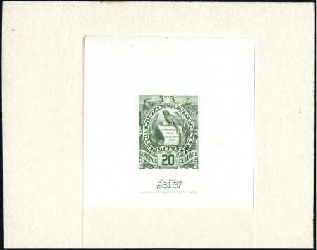 Stamp of Guatemala 1886 Large Quetzal: Specialised assembly partly mo