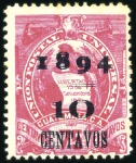 Stamp of Guatemala 1894 & 1895 Surcharged Large Quetzal Issues: Speci