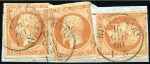 Stamp of France 1860 Càd SARDES sur Empire ND : 5c vert et 40c ora