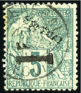Stamp of Colonies françaises » Sénégal 1887-1903, sélections de bonnes valeurs : n°1, n°2