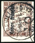 Stamp of Colonies françaises » Congo 1891-92, Neuf timbres : n°1, le rare n°3 neuf sign