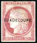 Stamp of Colonies françaises » Colonies Francaise Collections et Lots 1884-1903, Collection Guadeloupe sur page, belles 