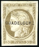 Stamp of Colonies françaises » Colonies Francaise Collections et Lots 1884-1903, Collection Guadeloupe sur page, belles 