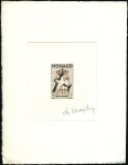 Stamp of Colonies françaises » Monaco 1941-42, Dix huit épreuves d'artistes signées dont