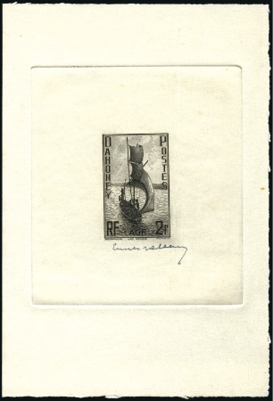 Stamp of Colonies françaises » Dahomey 1939 Douze épreuves d'artiste avec faciale différe