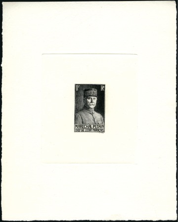 Stamp of France 1940-41 Pétain, Projet non adopté "Chef de l'Etat