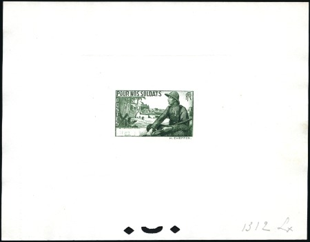 Stamp of France 1939-41, Quatorze épreuves d'atelier avec code cou