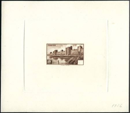 Stamp of France 1941 Aigues Mortes sans faciale, trois épreuves d'