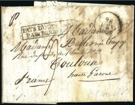 Stamp of Colonies françaises » St. Marie de Madagascar 1828 Lettre de Ste-Marie de Madagascar datée du 03