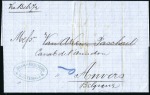 Stamp of Belgium 1854 Cover from Belgian Foreign Office (12.08.54) 